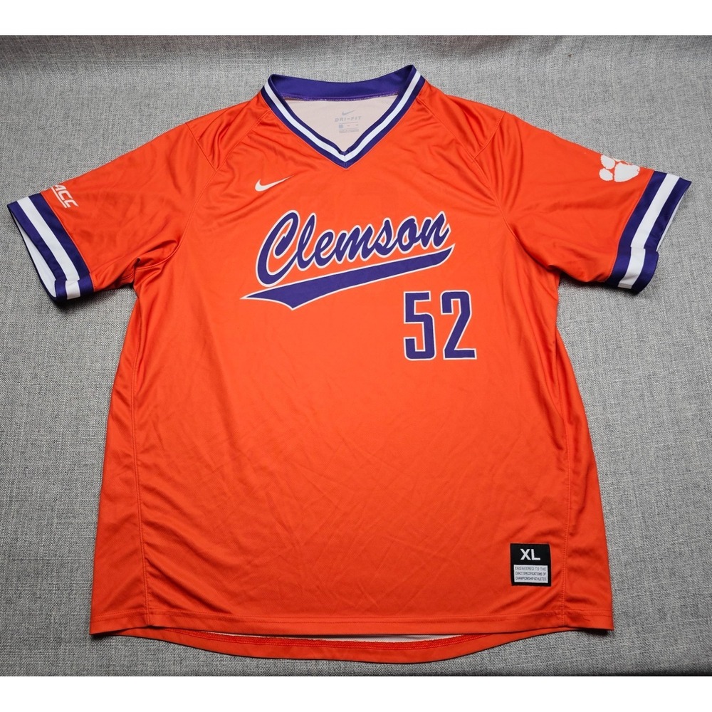 Clemson Tigers Baseball Jersey Mens XL Nike Practice Team‎ Issued Authentic NCAA